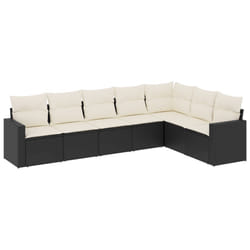 VidaXL 3251383 banc de jardin Rotin, Acier