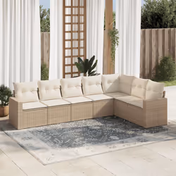 VidaXL 3251385 banc de jardin Rotin, Acier