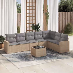 VidaXL 3251386 banc de jardin Rotin, Acier