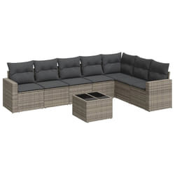 VidaXL 3251387 banc de jardin Rotin, Acier