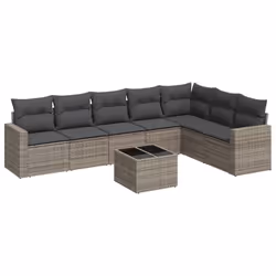 VidaXL 3251397, Gris foncé, Rotin, Verre trempé, 110 kg, Adultes et enfants, 550 mm, 550 mm