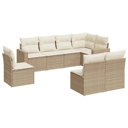 VidaXL 3251405 banc de jardin Rotin, Acier