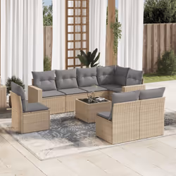 VidaXL 3251406 banc de jardin Rotin, Acier