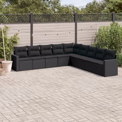 VidaXL 3251422 banc de jardin Rotin, Acier