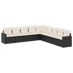 VidaXL 3251423 banc de jardin Rotin, Acier