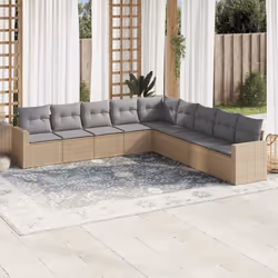 VidaXL 3251426 banc de jardin Rotin, Acier
