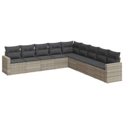 VidaXL 3251429 banc de jardin Rotin, Acier