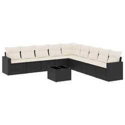 VidaXL 3251433 banc de jardin Rotin, Verre trempé