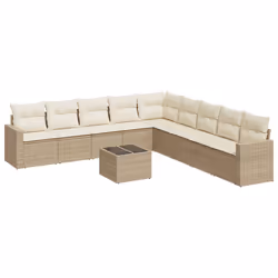 VidaXL 3251435, Crème, Rotin, Verre trempé, 110 kg, Adultes et enfants, 550 mm, 550 mm