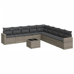 VidaXL 3251437 banc de jardin Rotin, Verre trempé
