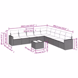 VidaXL 3251437 banc de jardin Rotin, Verre trempé