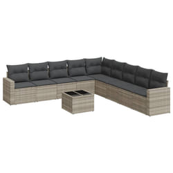 VidaXL 3251439 banc de jardin Rotin, Verre trempé