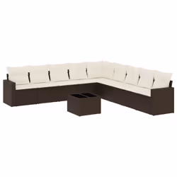 VidaXL 3251440, Crème, Rotin, Verre trempé, 110 kg, Adultes et enfants, 550 mm, 550 mm