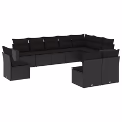 VidaXL 3251442, Noir, Rotin, Acier, 110 kg, Adultes et enfants, 655 mm, 620 mm