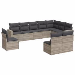 VidaXL 3251449, Gris foncé, Rotin, Acier, 110 kg, Adultes et enfants, 655 mm, 620 mm