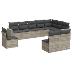 VidaXL 3251449 banc de jardin Rotin, Acier