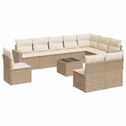 VidaXL 3251455, Crème, Rotin, Verre trempé, 110 kg, Adultes et enfants, 550 mm, 550 mm