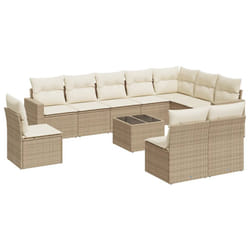 VidaXL 3251455 banc de jardin Rotin, Verre trempé
