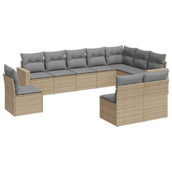 VidaXL 3251456 banc de jardin Rotin, Verre trempé