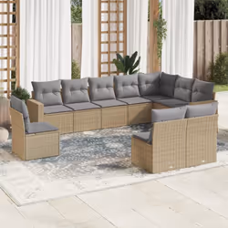 VidaXL 3251456 banc de jardin Rotin, Verre trempé