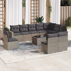 VidaXL 3251457 banc de jardin Rotin, Verre trempé