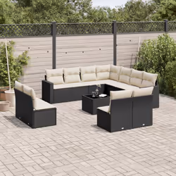 VidaXL 3251463 banc de jardin Rotin, Acier