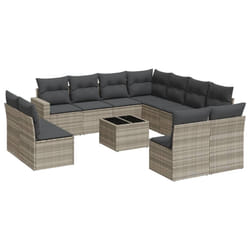 VidaXL 3251469 banc de jardin Rotin, Acier