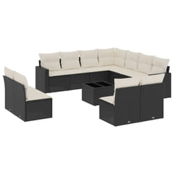 VidaXL 3251473 banc de jardin Rotin, Verre trempé