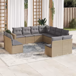 VidaXL 3251476 banc de jardin Rotin, Verre trempé