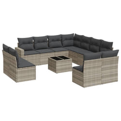 VidaXL 3251479 banc de jardin Rotin, Verre trempé
