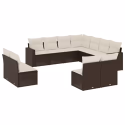 VidaXL 3251480, Crème, Rotin, Verre trempé, 110 kg, Adultes et enfants, 550 mm, 550 mm