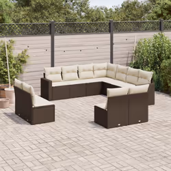 VidaXL 3251480 banc de jardin Rotin, Verre trempé