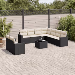 VidaXL 3251493 banc de jardin Rotin, Verre trempé