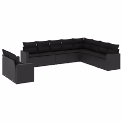 VidaXL 3251502, Noir, Rotin, Acier, 110 kg, Adultes et enfants, 655 mm, 620 mm