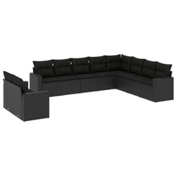 VidaXL 3251502 banc de jardin Rotin, Acier