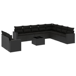 VidaXL 3251512 banc de jardin Rotin, Verre trempé