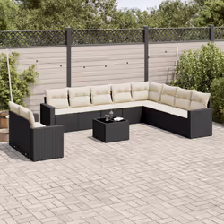 VidaXL 3251513 banc de jardin Rotin, Verre trempé