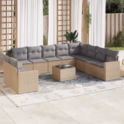 VidaXL 3251516 banc de jardin Rotin, Verre trempé