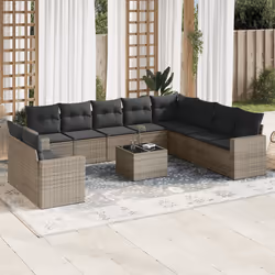 VidaXL 3251517 banc de jardin Rotin, Verre trempé