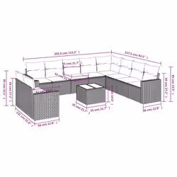 VidaXL 3251517 banc de jardin Rotin, Verre trempé
