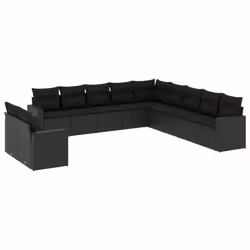 VidaXL 3251522, Noir, Rotin, Acier, 110 kg, Adultes et enfants, 655 mm, 620 mm