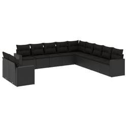 VidaXL 3251522 banc de jardin Rotin, Acier