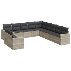 VidaXL 3251529 banc de jardin Rotin, Acier