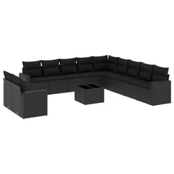 VidaXL 3251532 banc de jardin Rotin, Verre trempé