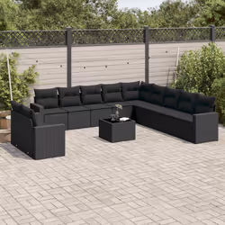 VidaXL 3251532 banc de jardin Rotin, Verre trempé