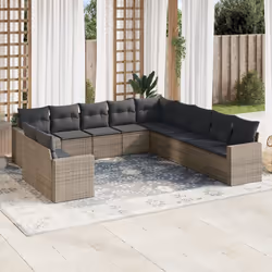 VidaXL 3251537 banc de jardin Rotin, Verre trempé