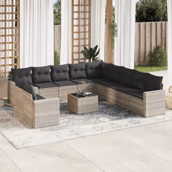 VidaXL 3251539 banc de jardin Rotin, Verre trempé
