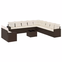 VidaXL 3251540, Crème, Rotin, Verre trempé, 110 kg, Adultes et enfants, 550 mm, 550 mm