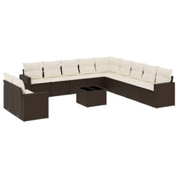 VidaXL 3251540 banc de jardin Rotin, Verre trempé