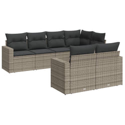 VidaXL 3251547 banc de jardin Rotin, Acier